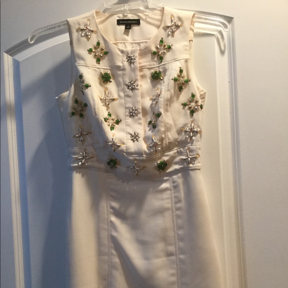 Banana republic rhinestone crystal dress size 0